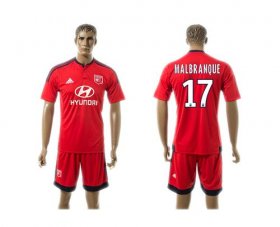 Wholesale Cheap Lyon #17 Malbranque Away Soccer Club Jersey