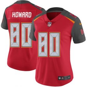 Wholesale Cheap Nike Buccaneers #80 O. J. Howard Red Team Color Women\'s Stitched NFL Vapor Untouchable Limited Jersey