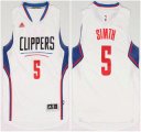 Wholesale Cheap Los Angeles Clippers #5 Josh Smith Revolution 30 Swingman 2015 New White Jersey