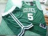 Wholesale Cheap Boston Celtics 5 Kevin Garnett green color swingman Basketball Suit