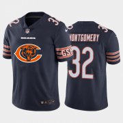 Wholesale Cheap Chicago Bears #32 David Montgomery Navy Blue Men's Nike Big Team Logo Vapor Limited NFL Jersey