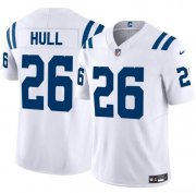 Cheap Men's Indianapolis Colts #26 Evan Hull White 2024 F.U.S.E. Vapor Limited Football Stitched Jersey