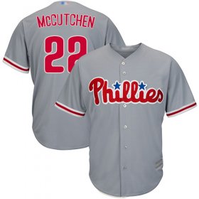 Wholesale Cheap Phillies #22 Andrew McCutchen Grey New Cool Base Stitched MLB Jersey