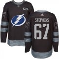 Cheap Adidas Lightning #67 Mitchell Stephens Black 1917-2017 100th Anniversary Stitched NHL Jersey