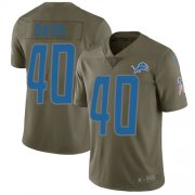 Wholesale Cheap Nike Lions #40 Jarrad Davis Olive Men's Stitched NFL Limited 2017 Salute to Service Jersey