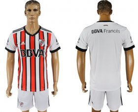 Wholesale Cheap River Plate Blank Sec Away Soccer Club Jersey