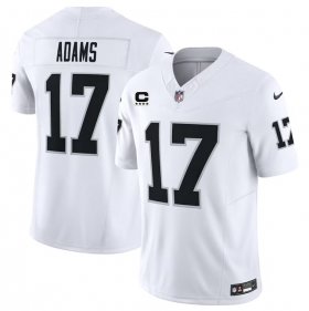 Wholesale Cheap Men\'s Las Vegas Raiders #17 Davante Adams White 2023 F.U.S.E With C Patch Vapor Untouchable Football Stitched Jersey