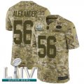 Wholesale Cheap Nike 49ers #56 Kwon Alexander Camo Super Bowl LIV 2020 Men's Stitched NFL Limited 2018 Salute To Service Jersey