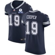 Wholesale Cheap Nike Cowboys #19 Amari Cooper Navy Blue Team Color Men's Stitched With Established In 1960 Patch NFL Vapor Untouchable Elite Jersey