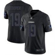 Wholesale Cheap Nike Cowboys #19 Amari Cooper Black Men's Stitched NFL Limited Rush Impact Jersey