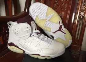 Wholesale Cheap Air Jordan 6 Maroon White/New Maroon