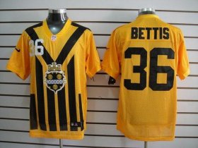 Wholesale Cheap Nike Steelers #36 Jerome Bettis Gold 1933s Throwback Men\'s Embroidered NFL Elite Jersey