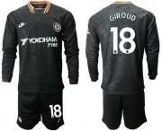 Wholesale Cheap Chelsea #18 Giroud Third Long Sleeves Soccer Club Jersey