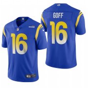 Wholesale Cheap Los Angeles Rams #16 Jared Goff Men's Nike Royal 2020 Vapor Untouchable Limited NFL Jersey