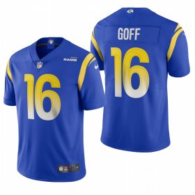 Wholesale Cheap Los Angeles Rams #16 Jared Goff Men\'s Nike Royal 2020 Vapor Untouchable Limited NFL Jersey