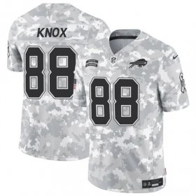 Cheap Men\'s Buffalo Bills #88 Dawson Knox 2024 F.U.S.E. Arctic Camo Salute to Service Limited Football Stitched Jersey