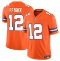 Cheap Men's Denver Broncos #12 Tim Patrick Orange F.U.S.E. Mile High Collection 1977 Throwback Vapor Limited Football Stitched Jersey