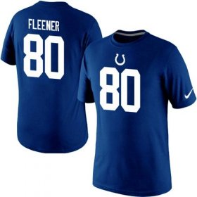 Wholesale Cheap Nike Indianapolis Colts #80 Coby Fleener Pride Name & Number NFL T-Shirt Blue