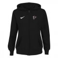 Wholesale Cheap Women's Atlanta Falcons Stadium Rally Full Zip Hoodie Black