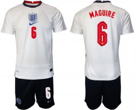 Wholesale Cheap Men 2020-2021 European Cup England home white 6 Nike Soccer Jersey