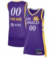 Cheap Women's Los Angeles Sparks Active Player Custom Purple 2021 Explorer Edition Victory Stitched Jersey