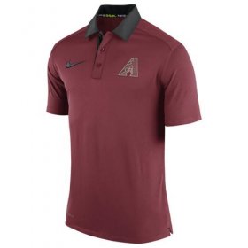 Wholesale Cheap Men\'s Arizona Diamondbacks Nike Red Authentic Collection Dri-FIT Elite Polo