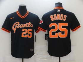 Wholesale Cheap Men San Francisco Giants 25 Bonds Black Game 2021 Nike MLB Jersey