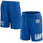 Cheap Men's New York Giants Blue Shorts