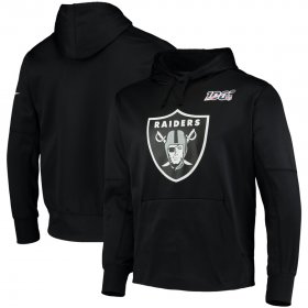 Wholesale Cheap Las Vegas Raiders Nike 100th Season Primary Logo Circuit Performance Pullover Hoodie Black