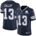 Wholesale Cheap Nike Cowboys #13 Michael Gallup Navy Blue Team Color Men's Stitched With Established In 1960 Patch NFL Vapor Untouchable Limited Jersey