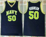 Wholesale Cheap Men's San Antonio Spurs #50 David Robinson The Admiral Soul Navy Swingman Stitched NBA Jersey