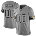 Wholesale Cheap Baltimore Ravens Custom Men's Nike Gray Gridiron II Vapor Untouchable Limited NFL Jersey