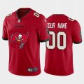 Wholesale Cheap Tampa Bay Buccaneers Custom Red Men's Nike Big Team Logo Vapor Limited NFL Jersey