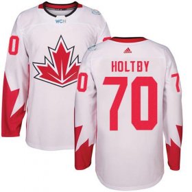 Wholesale Cheap Team CA. #70 Braden Holtby White 2016 World Cup Stitched NHL Jersey