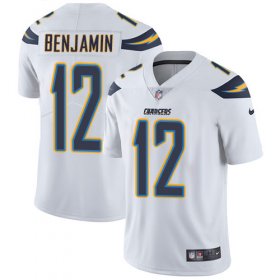 Wholesale Cheap Nike Chargers #12 Travis Benjamin White Men\'s Stitched NFL Vapor Untouchable Limited Jersey