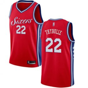 Wholesale Cheap 76ers #22 Mattise Thybulle Red Basketball Swingman Statement Edition Jersey