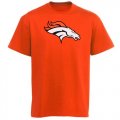 Wholesale Cheap Denver Broncos Youth Team Logo T-Shirt Orange