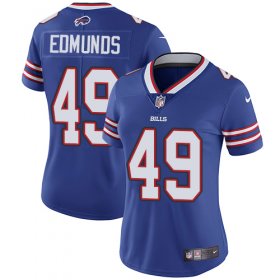 Wholesale Cheap Nike Bills #49 Tremaine Edmunds Royal Blue Team Color Women\'s Stitched NFL Vapor Untouchable Limited Jersey