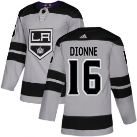 Wholesale Cheap Adidas Kings #16 Marcel Dionne Gray Alternate Authentic Stitched NHL Jersey