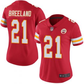 Wholesale Cheap Nike Chiefs #21 Bashaud Breeland Red Team Color Women\'s Stitched NFL Vapor Untouchable Limited Jersey