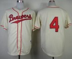 Wholesale Cheap Brewers #4 Paul Molitor Cream 1948 Turn Back The Clock Stitched MLB Jersey