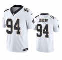 Wholesale Cheap Men's New Orleans Saints #94 Cameron Jordan White 2023 F.U.S.E. Vapor Untouchable Limited Stitched Jersey