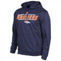 Wholesale Cheap Denver Broncos Majestic Synthetic Hoodie Sweatshirt Navy Blue