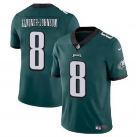 Cheap Men\'s Philadelphia Eagles #8 Chauncey Gardner-Johnson Green Vapor Untouchable Limited Football Stitched Jersey