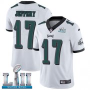 Wholesale Cheap Nike Eagles #17 Alshon Jeffery White Super Bowl LII Youth Stitched NFL Vapor Untouchable Limited Jersey