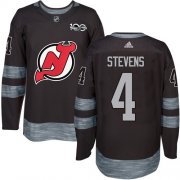 Wholesale Cheap Adidas Devils #4 Scott Stevens Black 1917-2017 100th Anniversary Stitched NHL Jersey