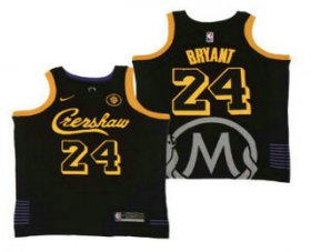 Wholesale Cheap Men\'s Crenshaw #23 LeBron James Black Swingman Throwback Nike Jersey