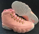 Wholesale Cheap Womens Air Jordan 9 Retro Shoes Pink/White-Gold