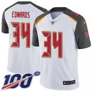 Wholesale Cheap Nike Buccaneers #34 Mike Edwards White Men's Stitched NFL 100th Season Vapor Untouchable Limited Jersey