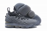 Wholesale Cheap Nike Lebron James 15 Air Cushion Shoes Black Gray